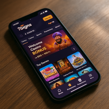 7Signs Casino - Mobiele App Interface - iOS en Android